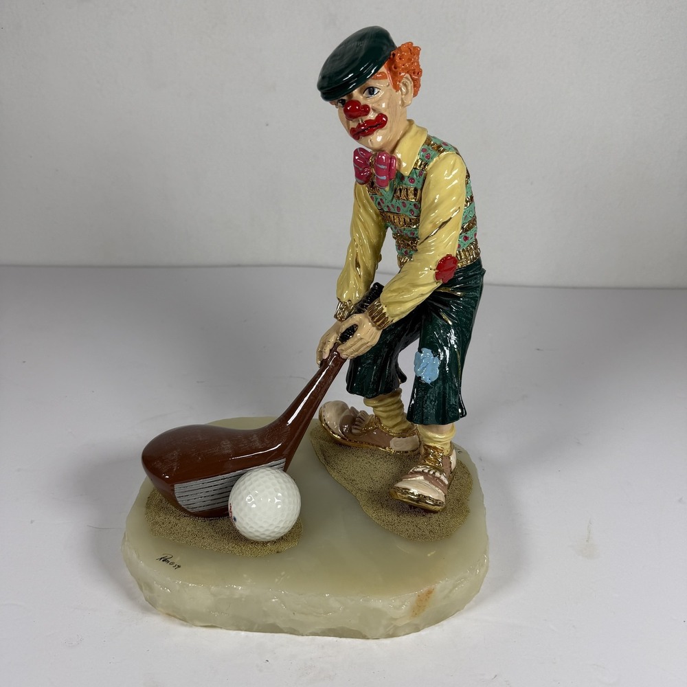 Vintage 1989 Ron Lee Clown Golfer Sculpture Limited Edition 3/1250 S-1